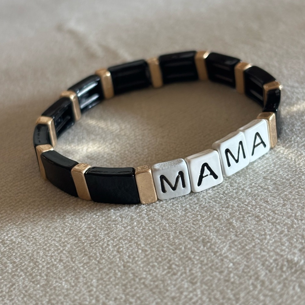 Plunder Black and Gold MAMA Stretch Bracelet - Picture 3 of 4